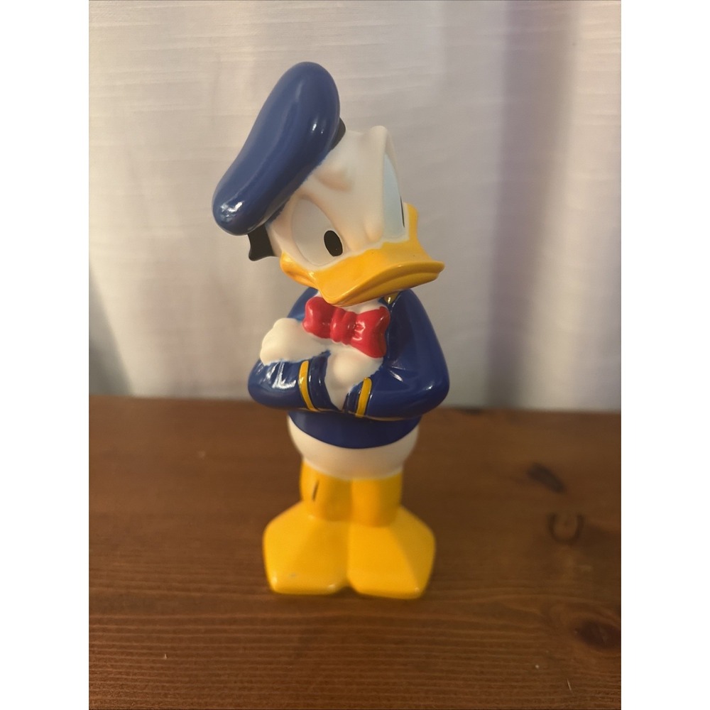 Vintage Disney Donald Duck Bath Rubber Toy Squeaker ~ 6"